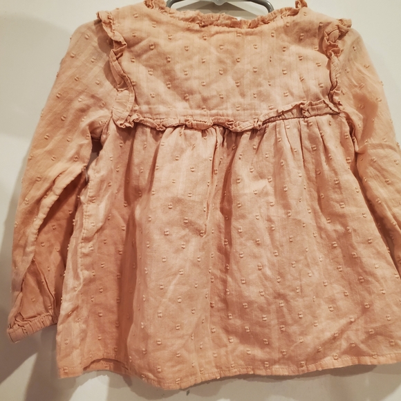 GAP 4 Years Light Pink Ruffled Kids Blouse - Picture 4 of 4